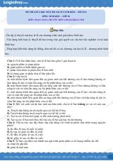 Đề thi giữa học kì 2 Sinh 10 Cánh diều - Đề số 8
